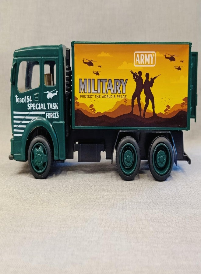 Stylbase Kids' Vehicle Toy | Friction-Powered Wheel Truck Scale Model Mini Auto Toy Truck | Boys and Girls Ages 1-5 (Military TRCK) - Image 2